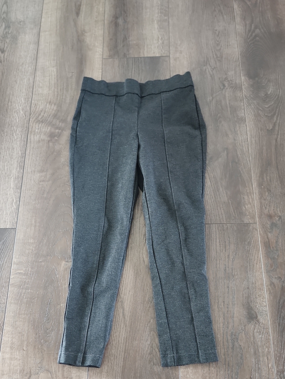 Anne Klein Gray Tummy Control High Rise Skinny Ponte Pant Women's Size Large